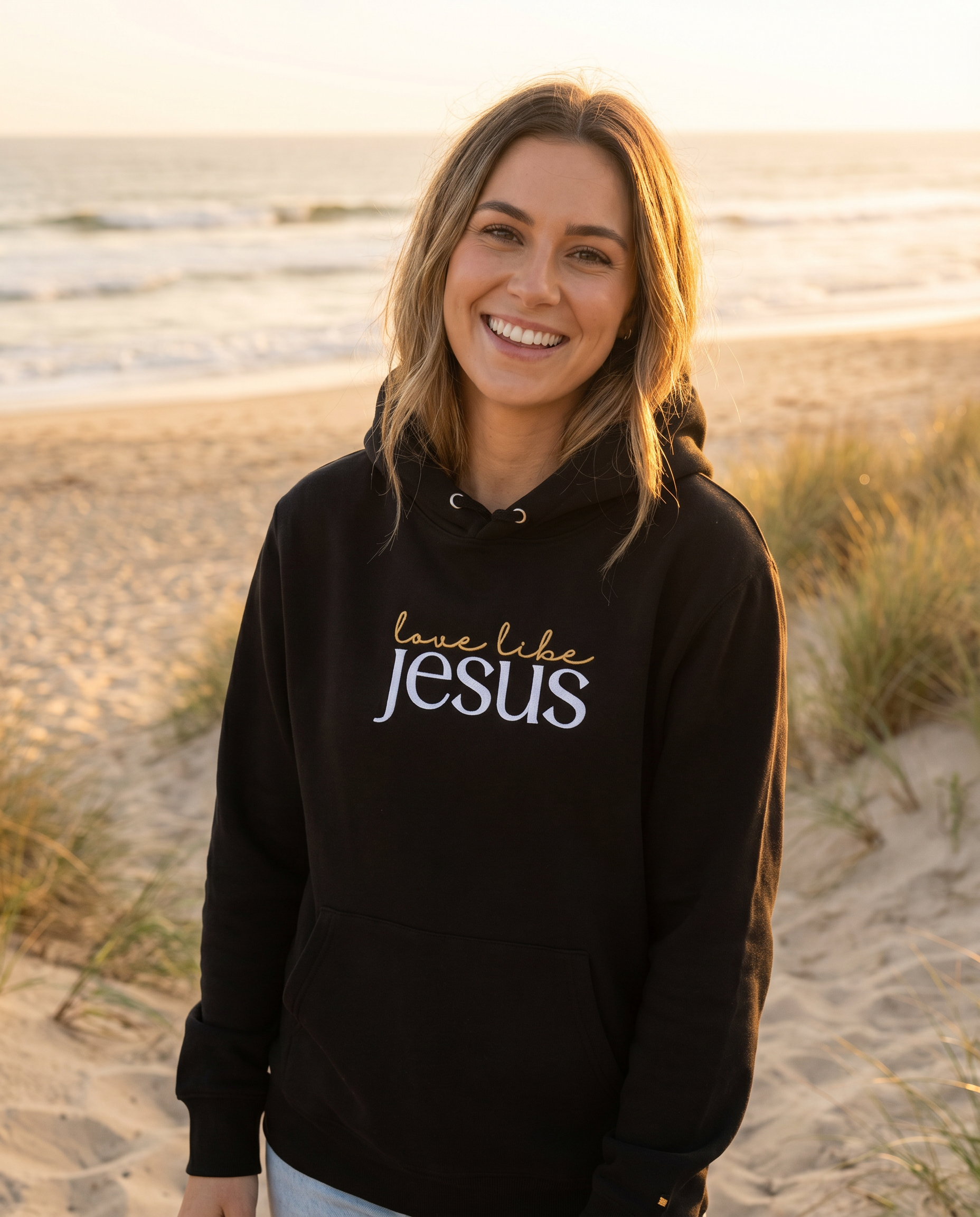 Love Like Jesus, Embroidered Hoodie