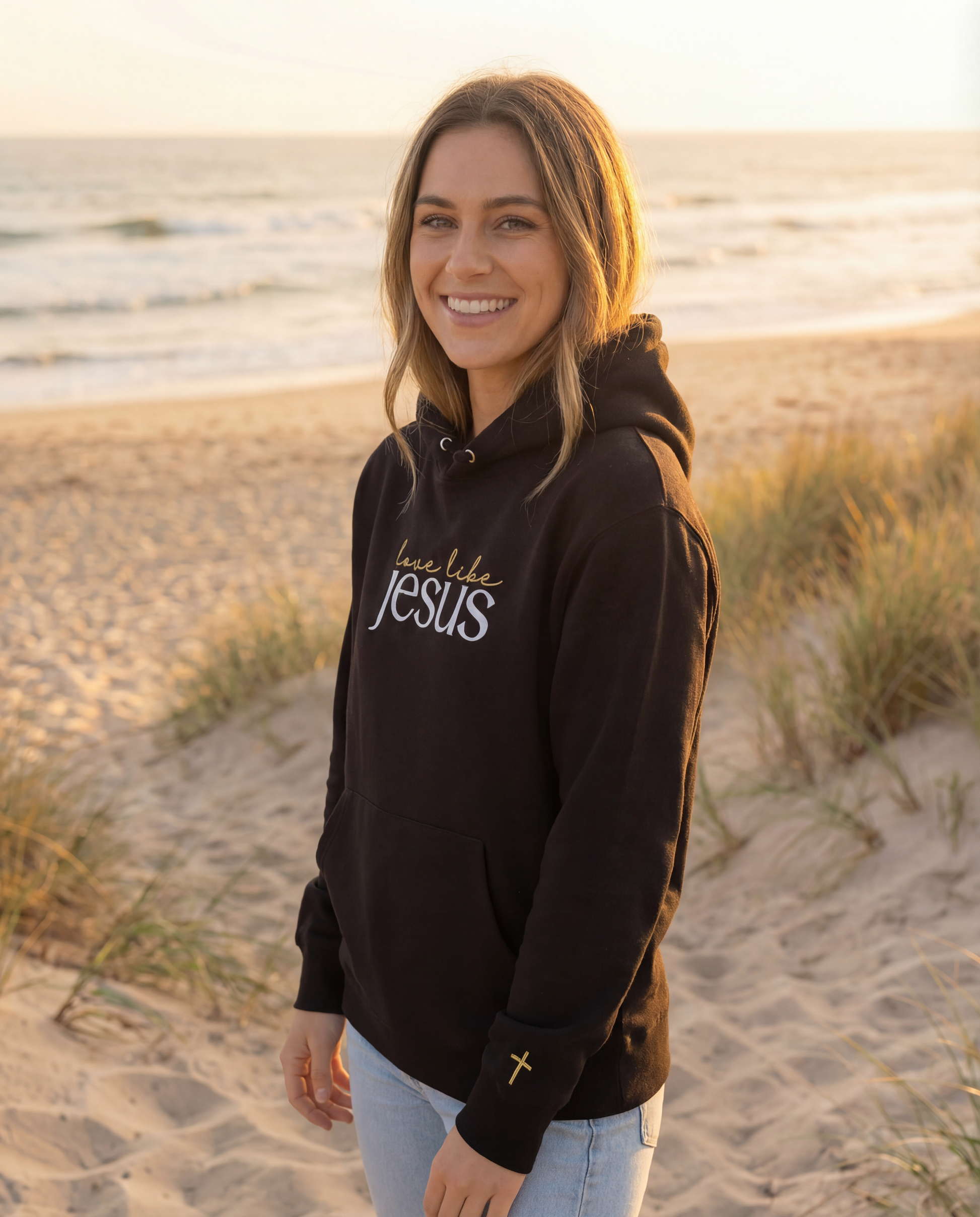 Love Like Jesus, Embroidered Hoodie