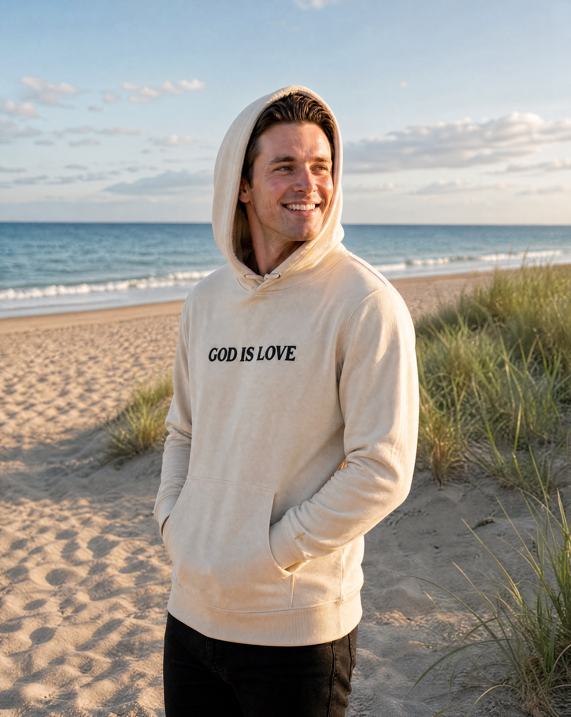 God Is Love - Embroidered Hoodie