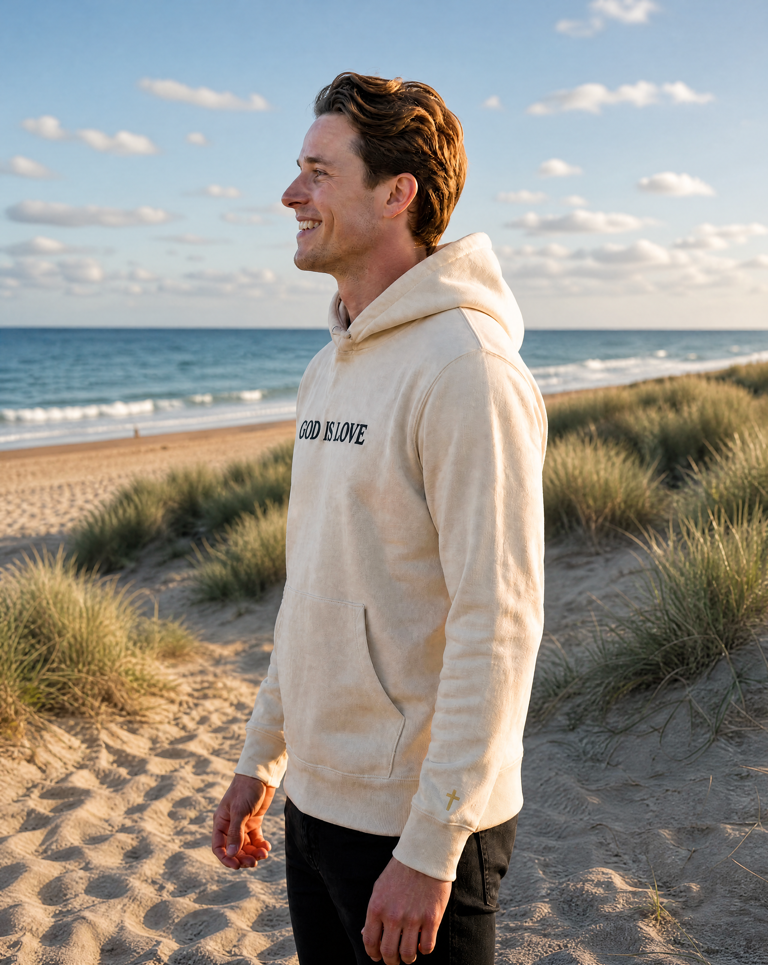 God Is Love - Embroidered Hoodie