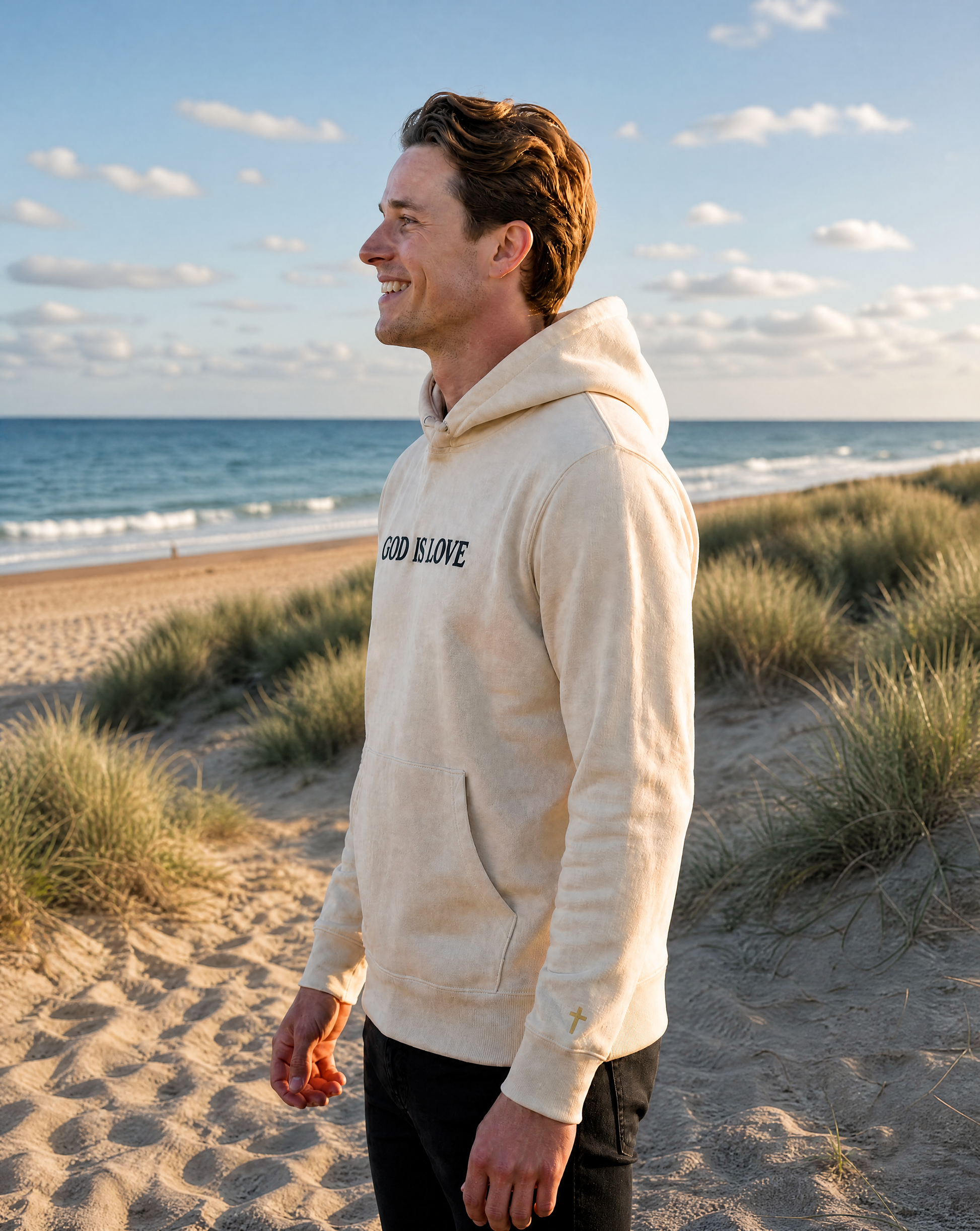 God Is Love - Embroidered Hoodie