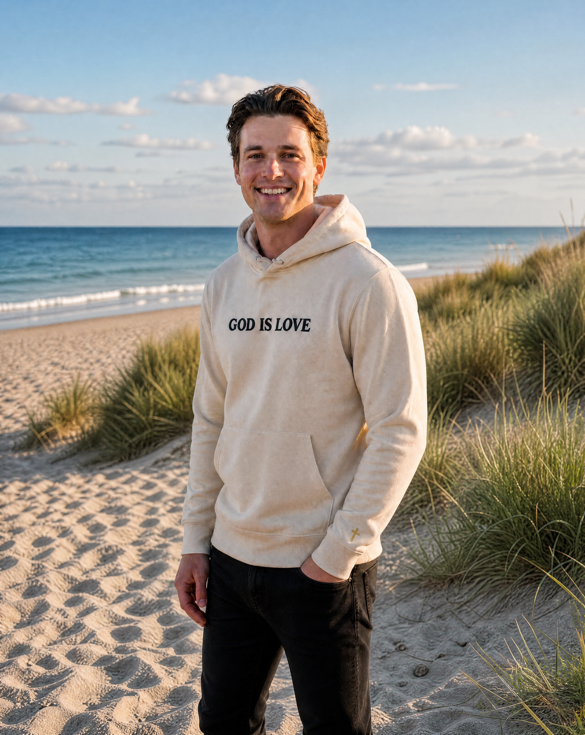 God Is Love - Embroidered Hoodie