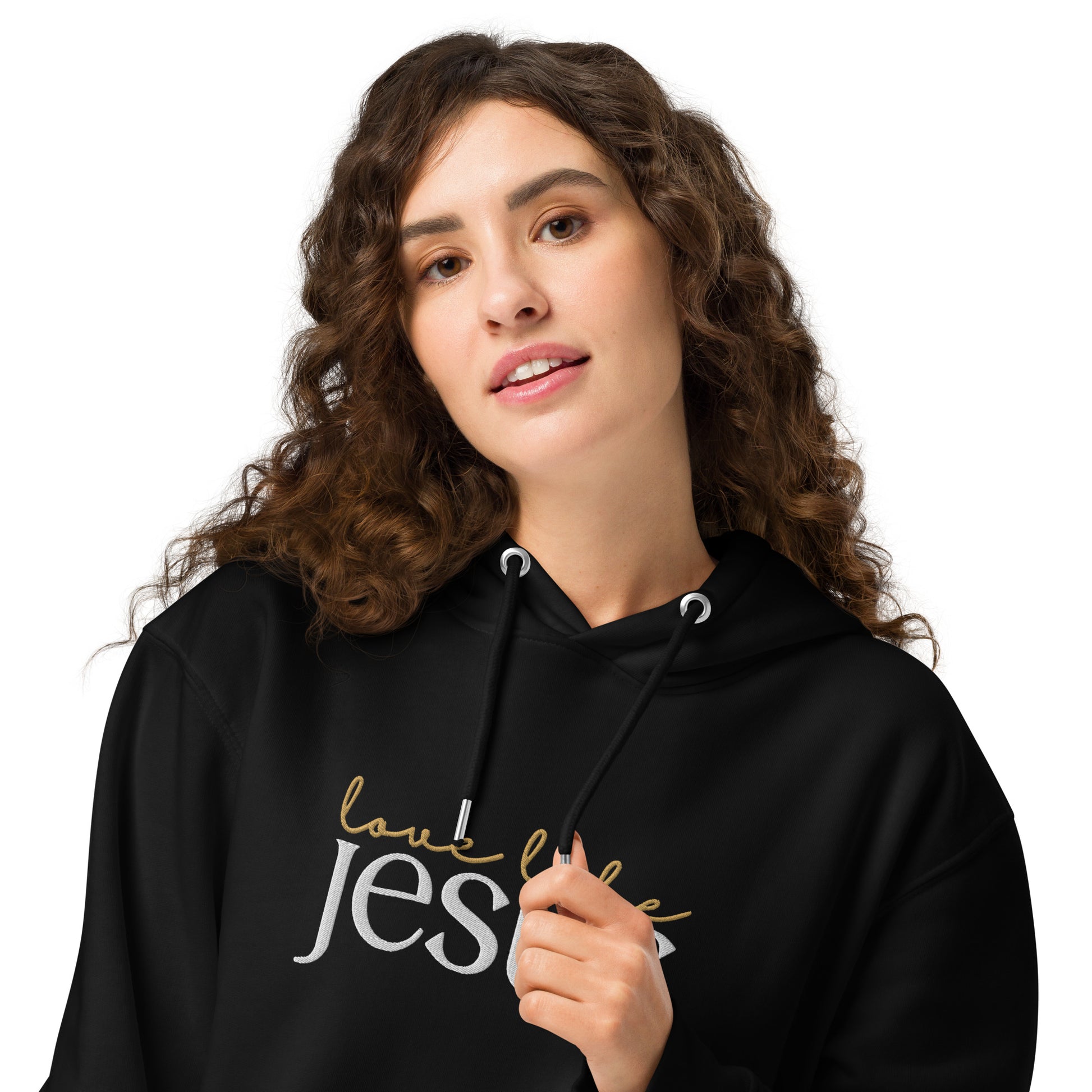 Love Like Jesus, Embroidered Hoodie.