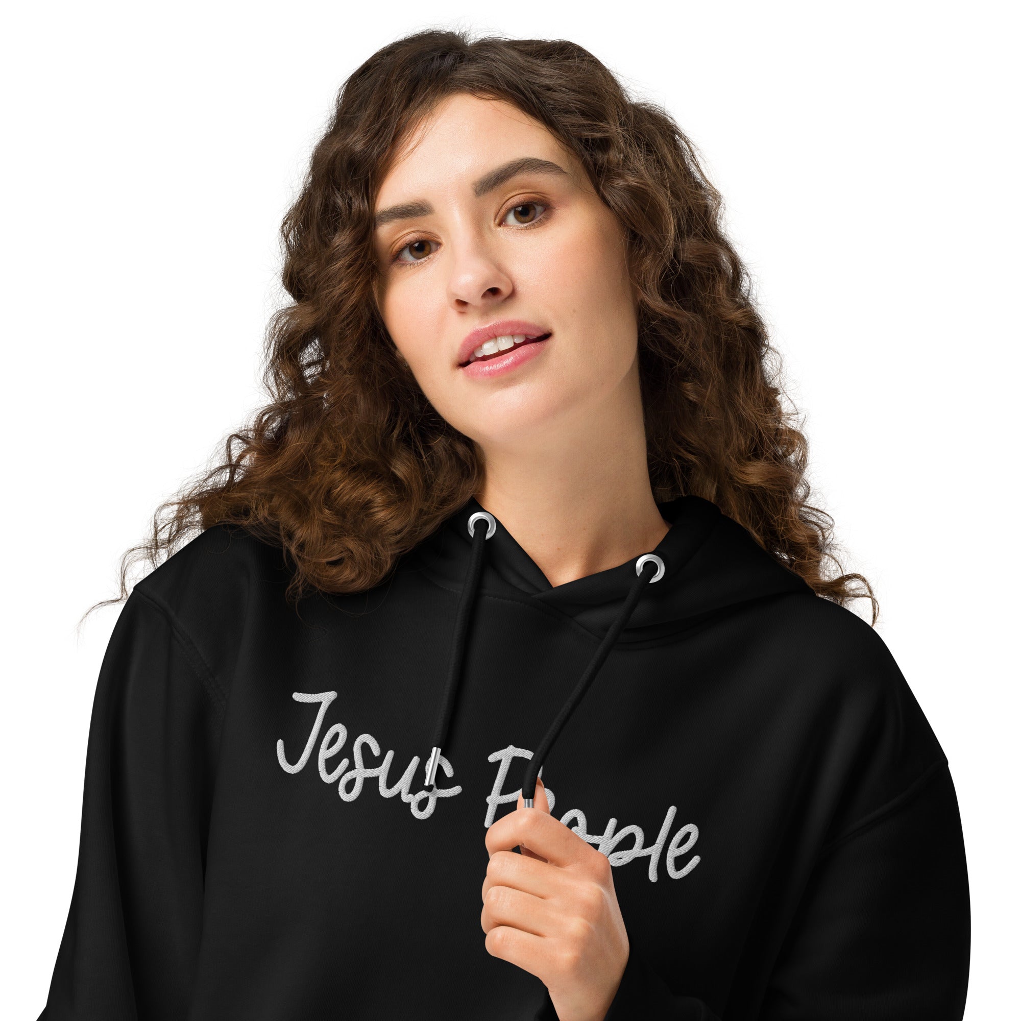 Jesus People, Embroidered Hoodie.