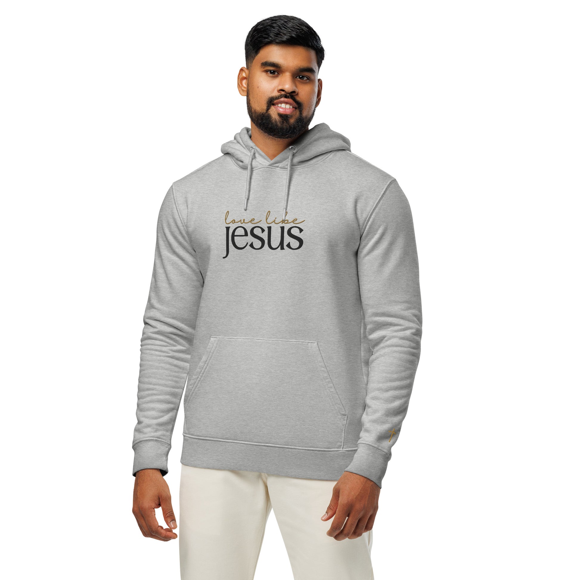 Love Like Jesus, Embroidered Hoodie.