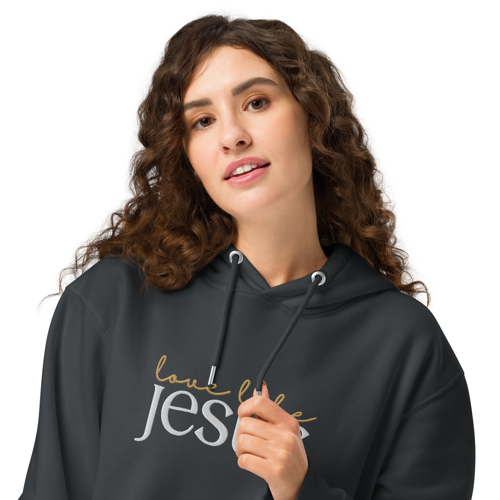 Love Like Jesus, Embroidered Hoodie.