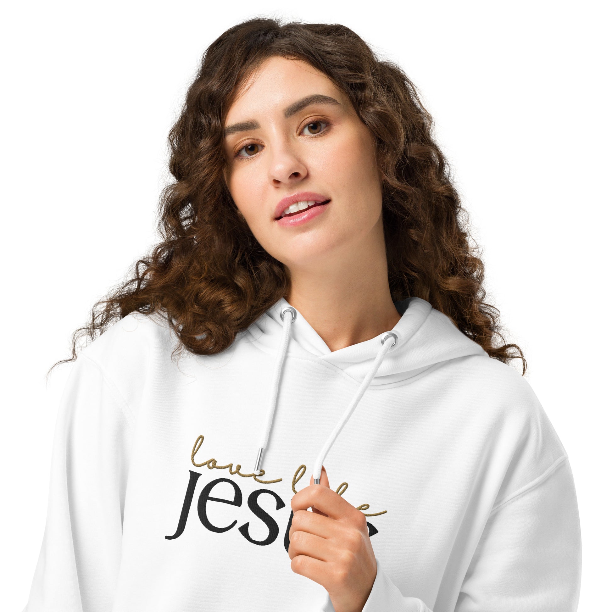 Love Like Jesus, Embroidered Hoodie.