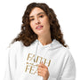 Faith Over Fear, Embroidered Hoodie.