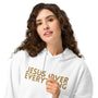 Jesus Over Everything, Embroidered Hoodie.