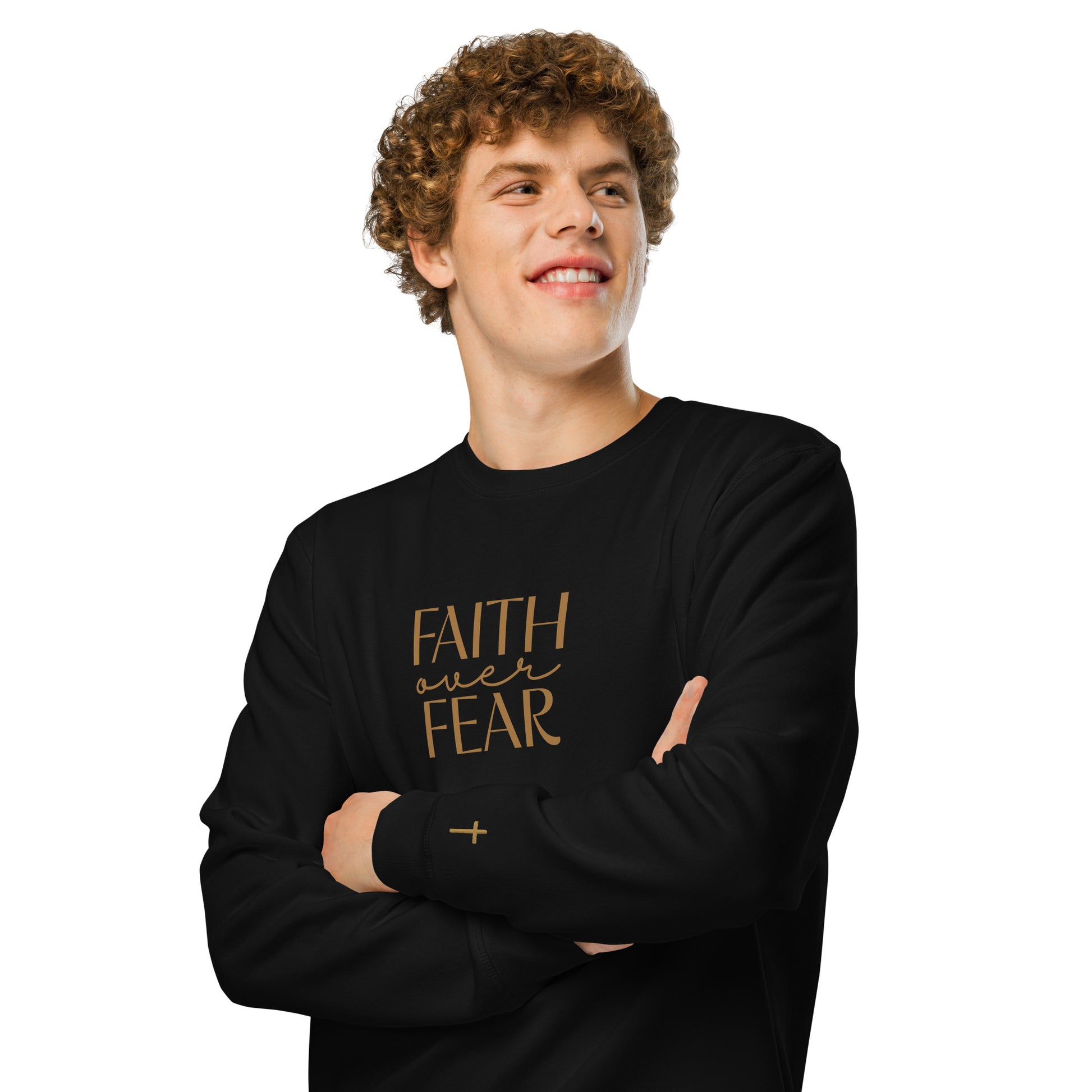 Faith Over Fear, Printed Sweatshirt.