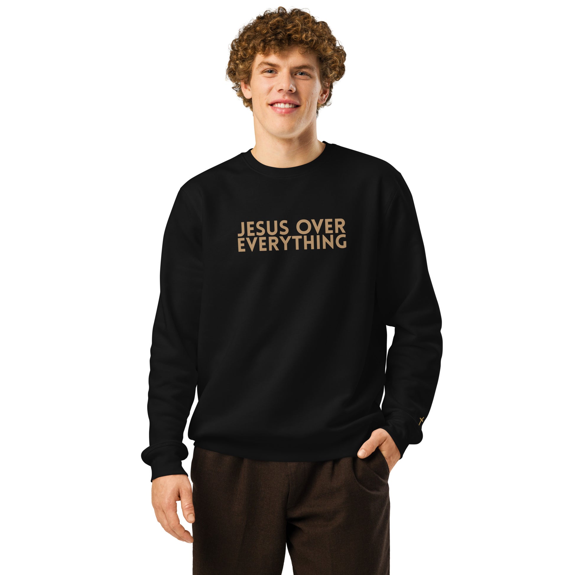 Jesus Over Everything, Printed Sweatshirt.