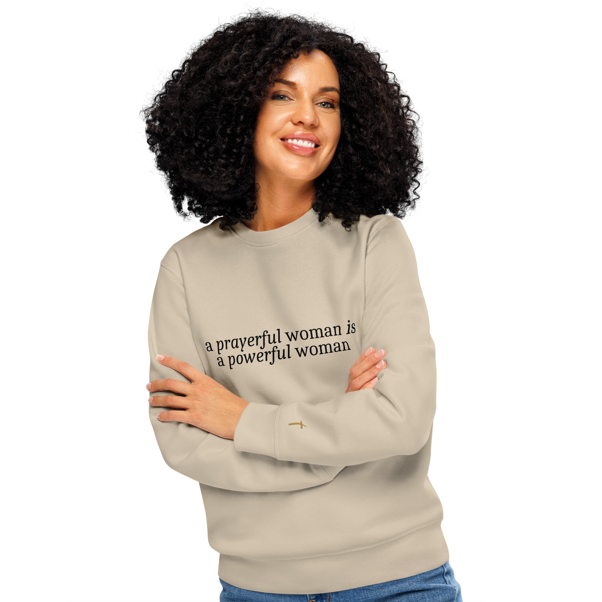A Prayerful Woman, Printed Sweatshirt.