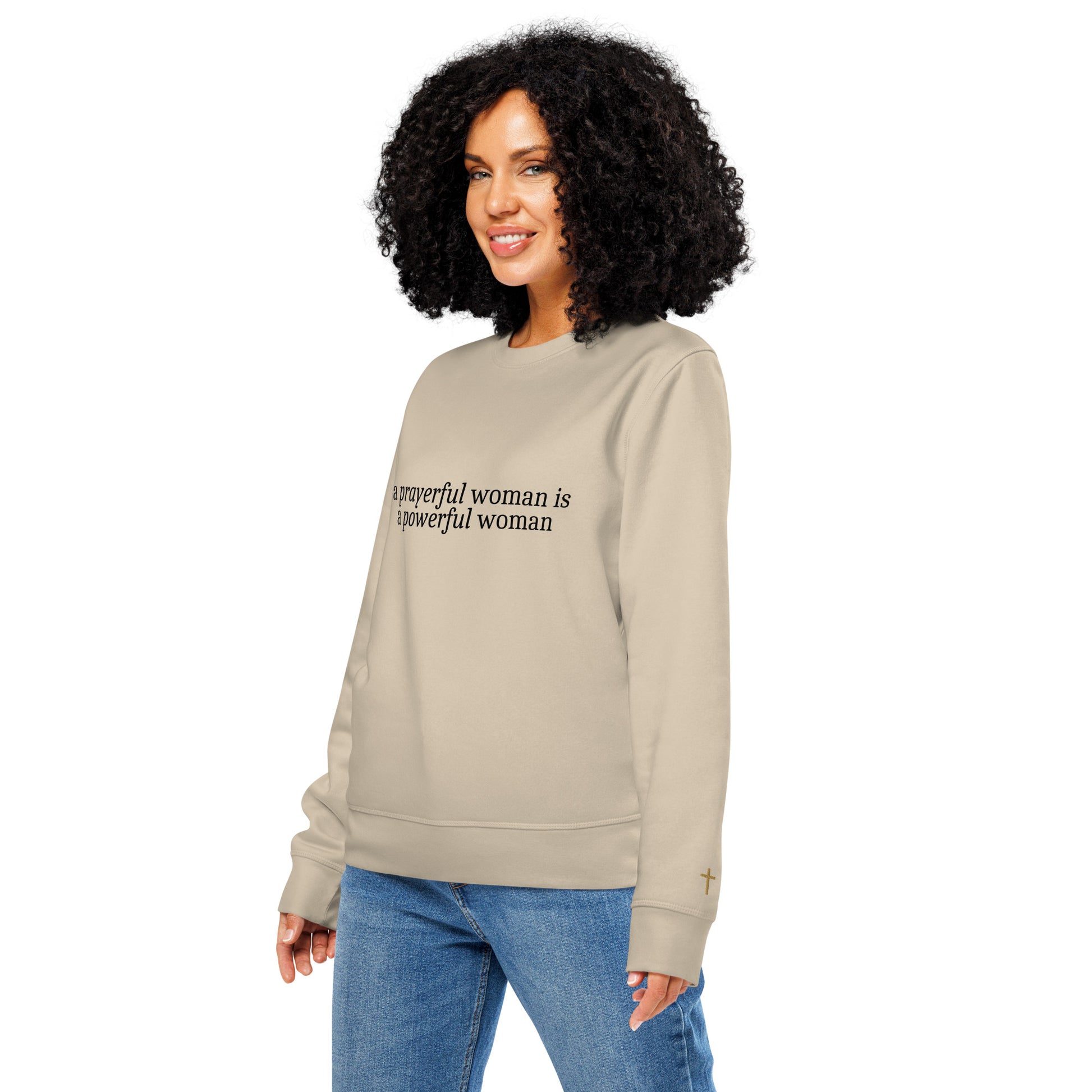 A Prayerful Woman, Printed Sweatshirt.