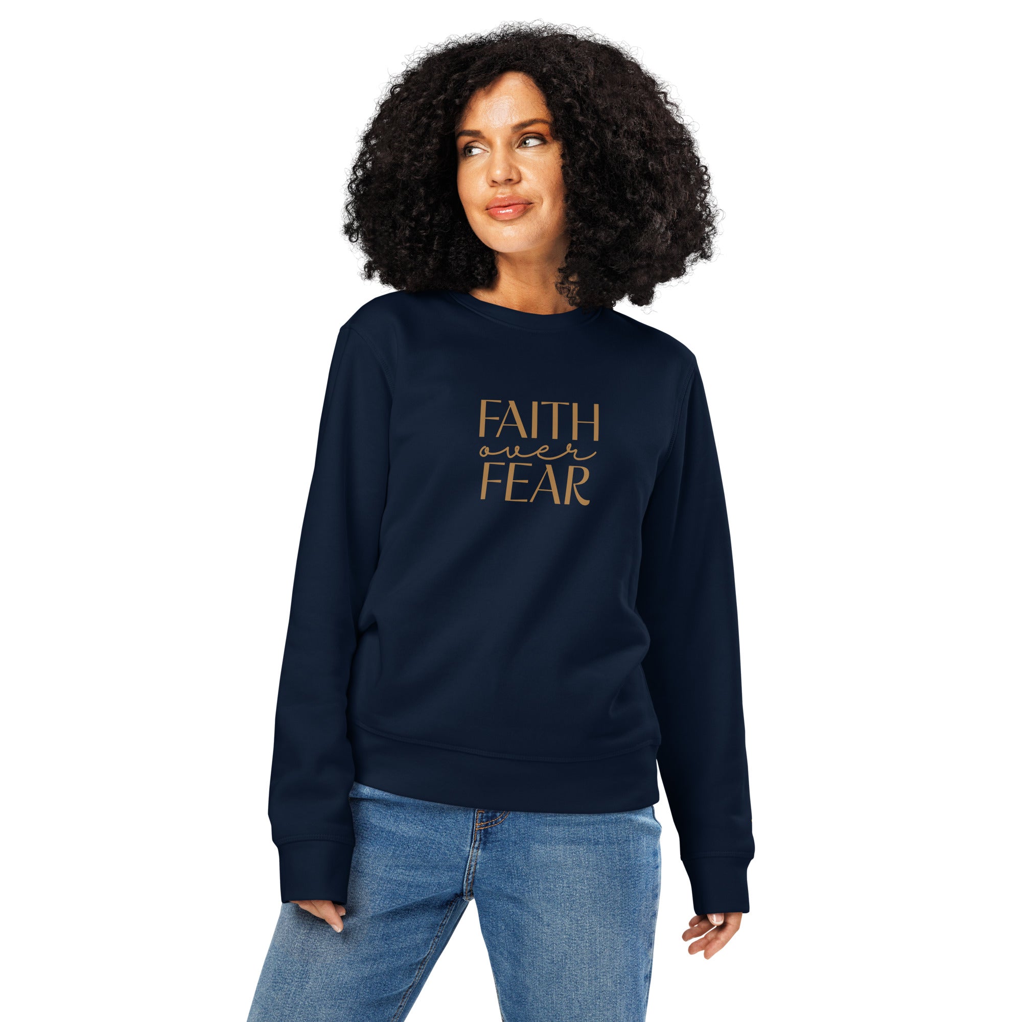 Faith Over Fear, Printed Sweatshirt.