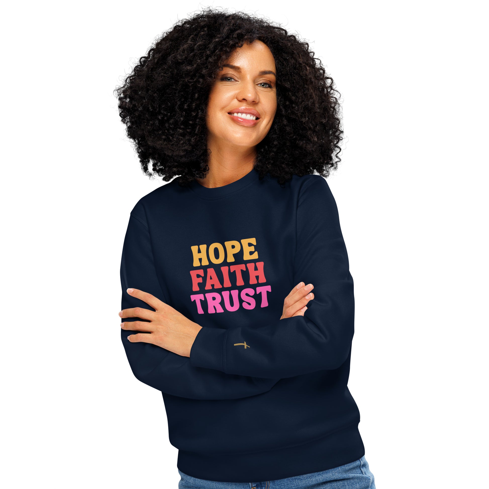 Hope Faith Trust, Printed Sweatshirt.
