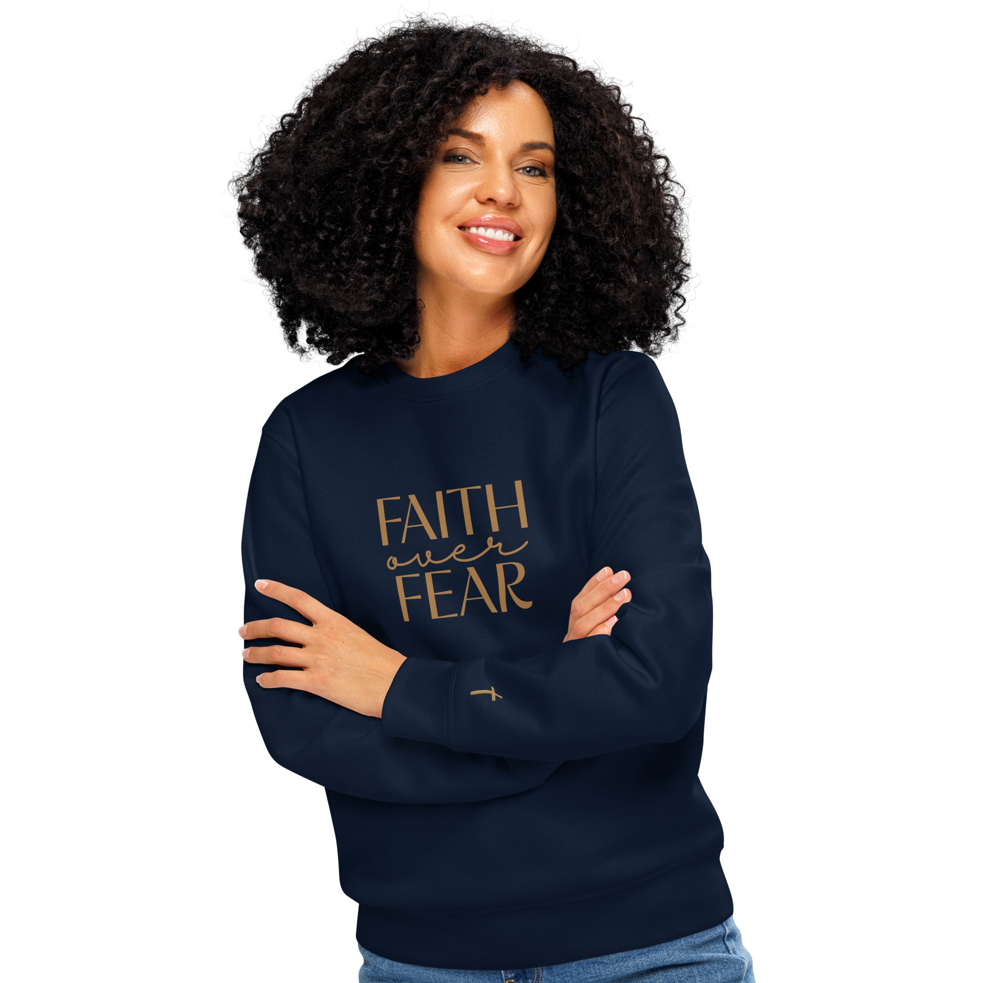 Faith Over Fear, Printed Sweatshirt.