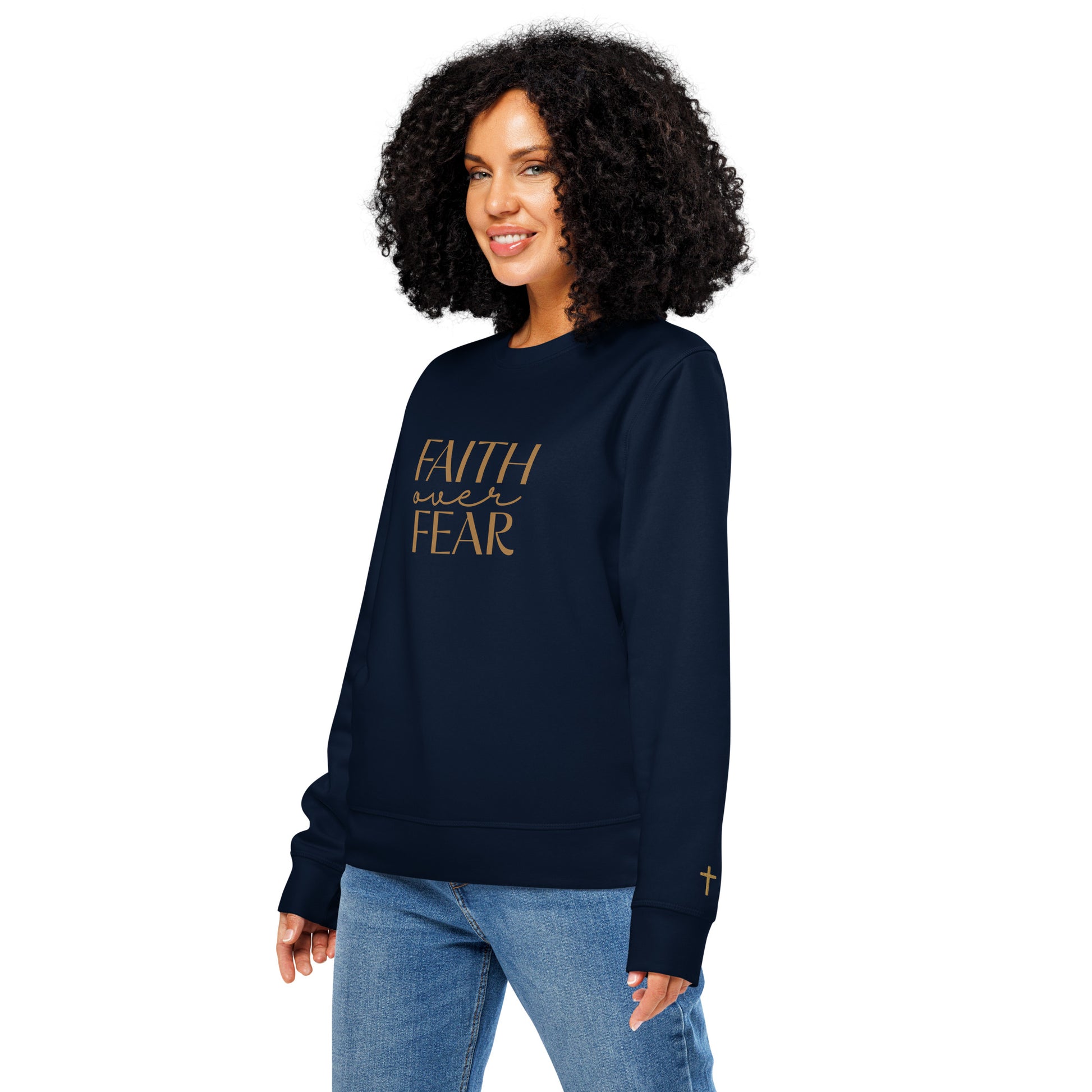 Faith Over Fear, Printed Sweatshirt.