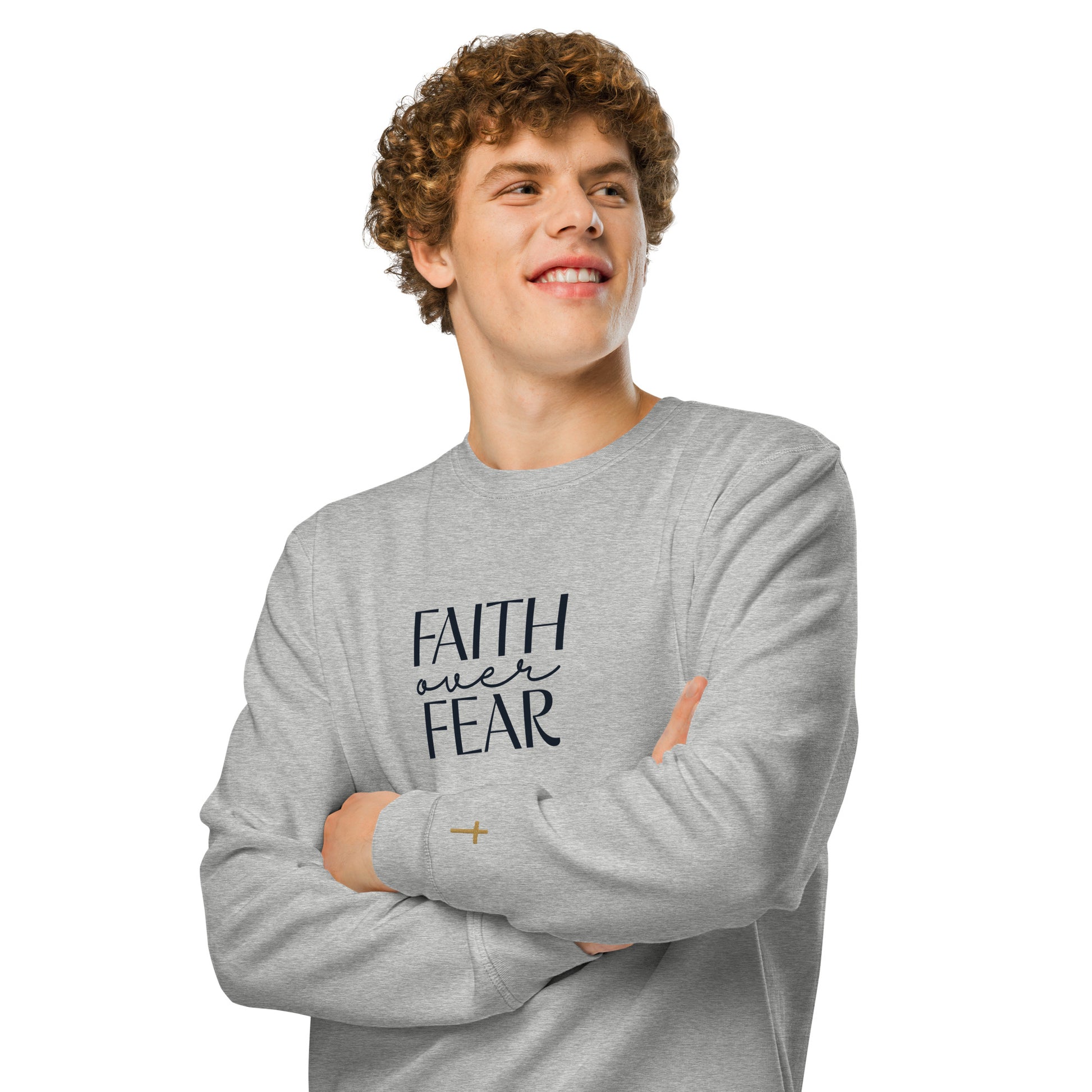Faith Over Fear, Printed Sweatshirt.