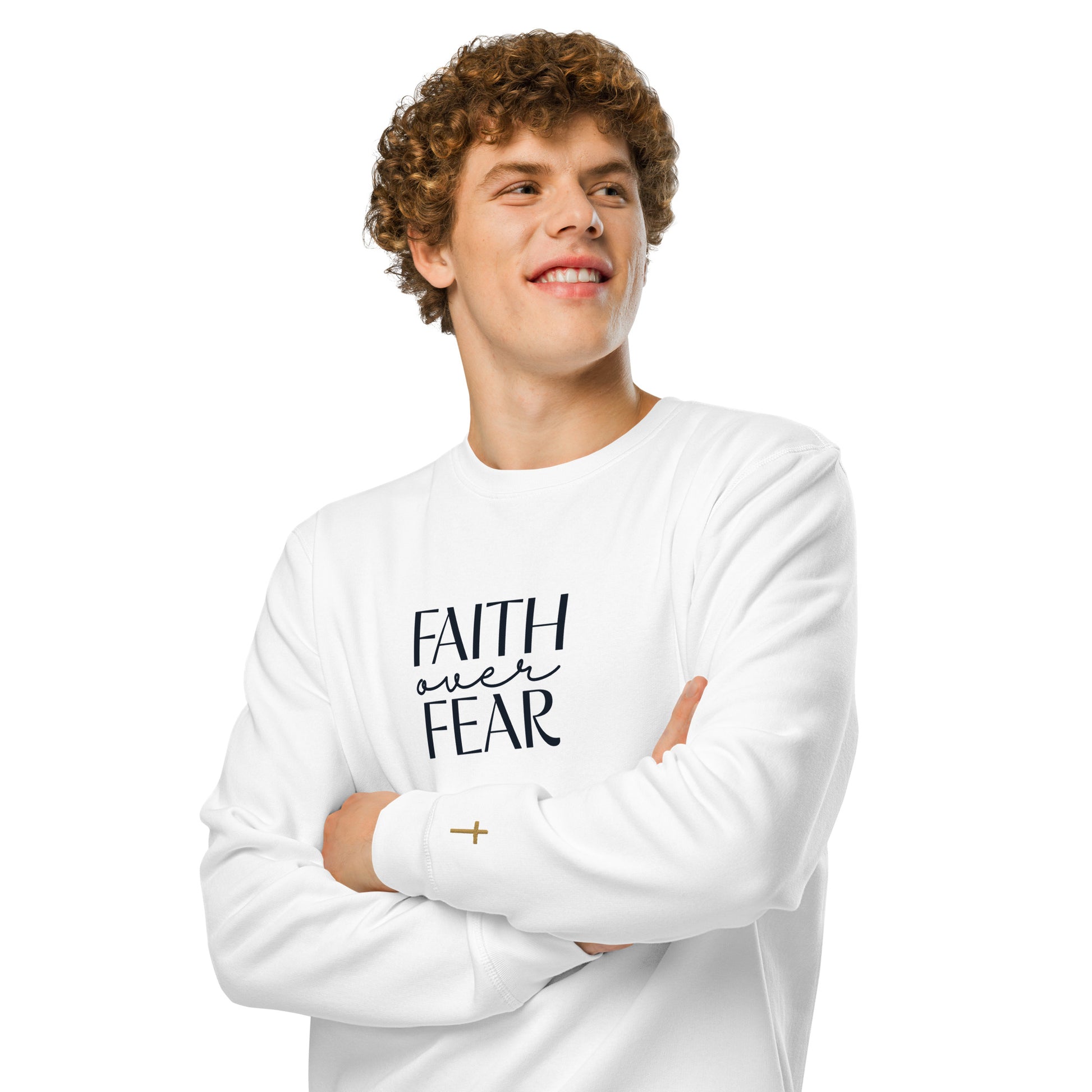 Faith Over Fear, Printed Sweatshirt.
