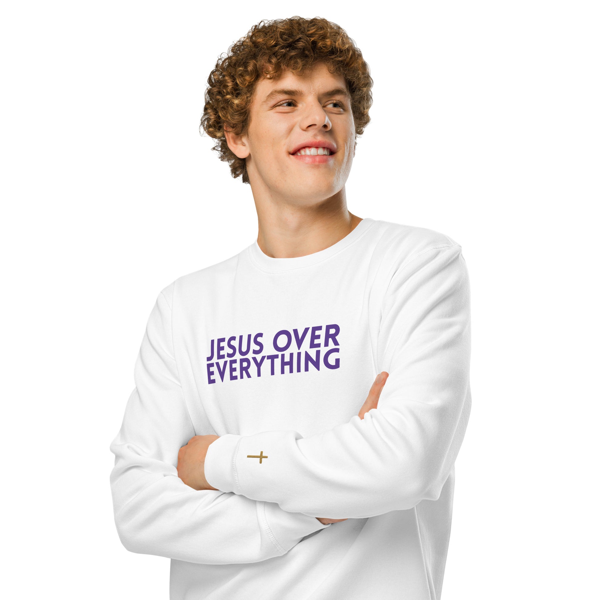 Jesus Over Everything, Printed Sweatshirt.