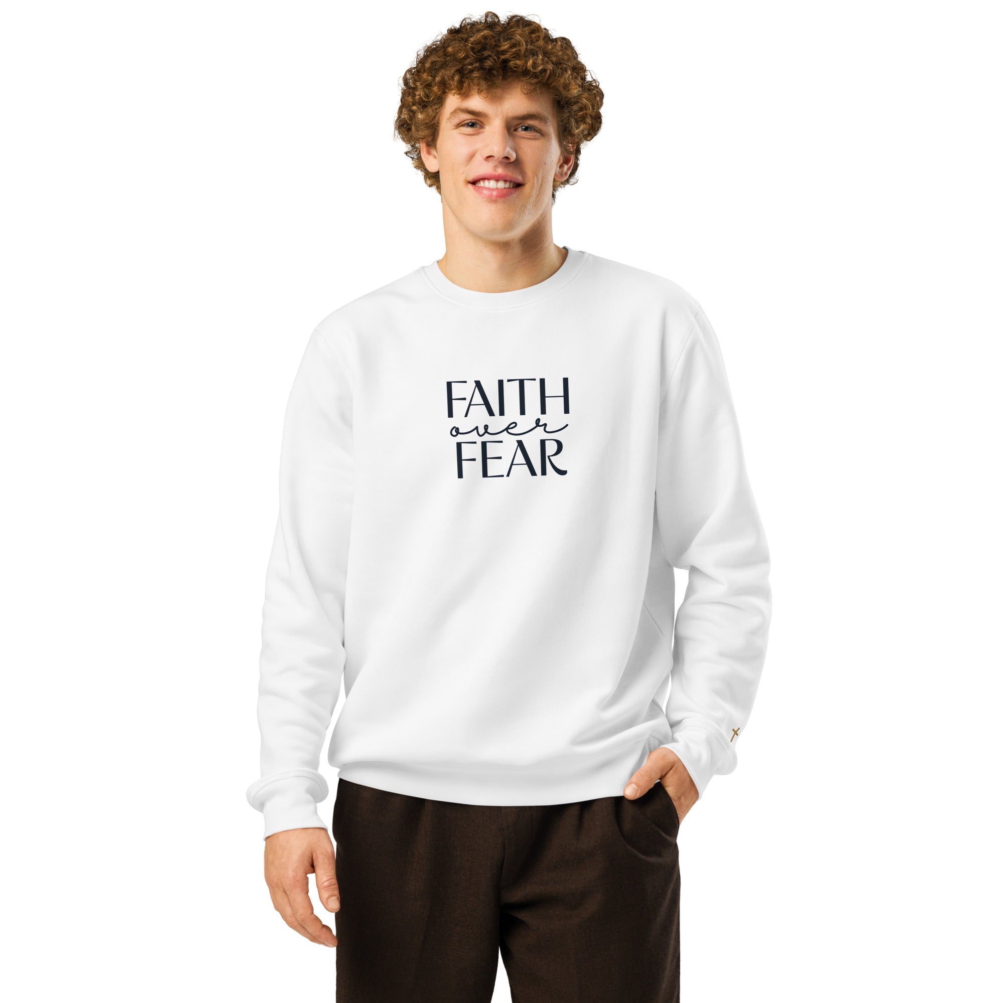 Faith Over Fear, Printed Sweatshirt.