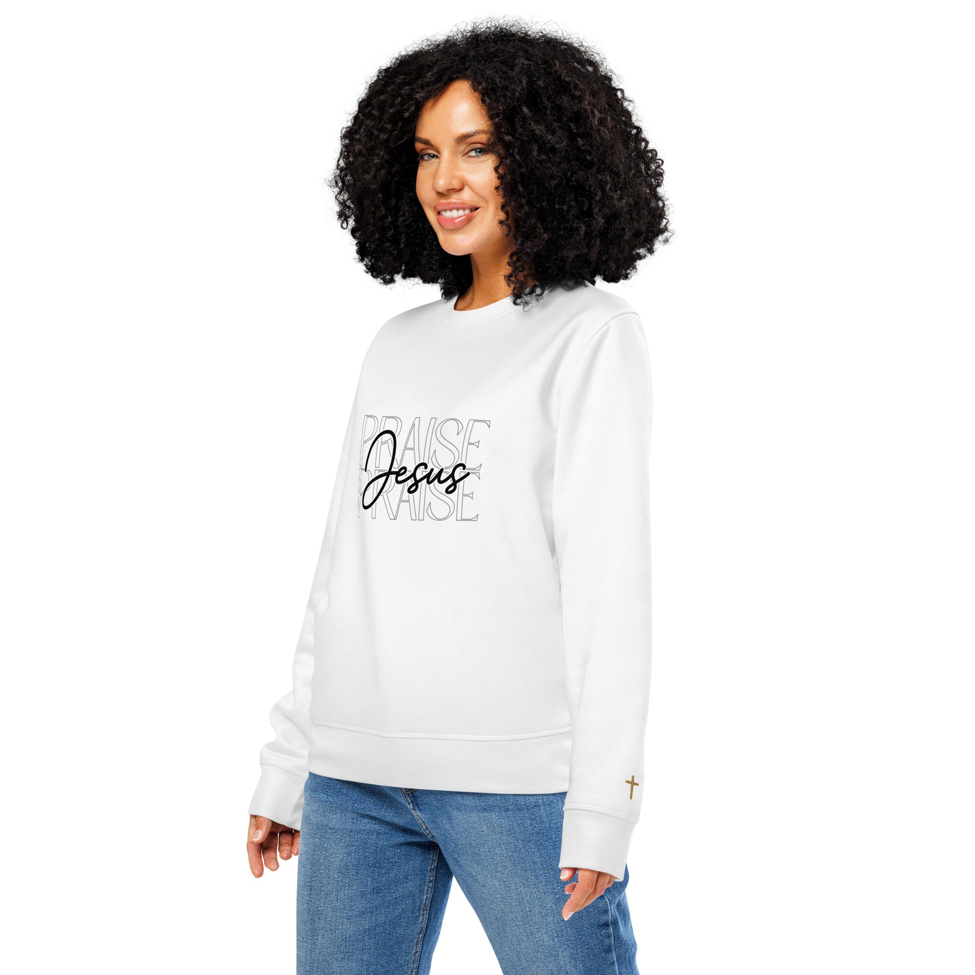 Praise Jesus, Printed Sweatshirt.