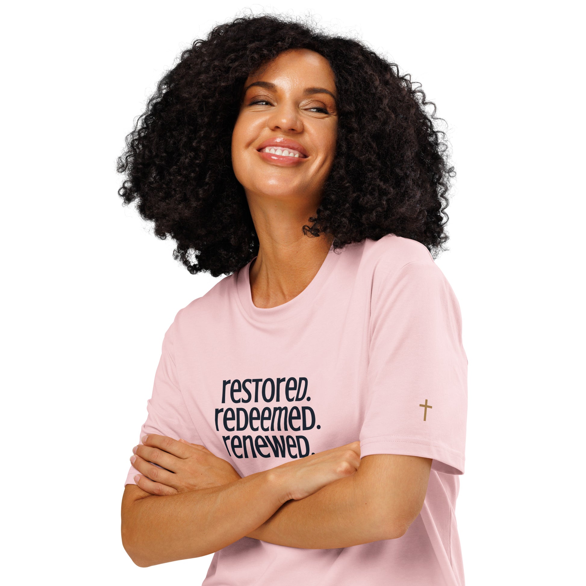 Restored Redeemed Renewed, Printed Tee.