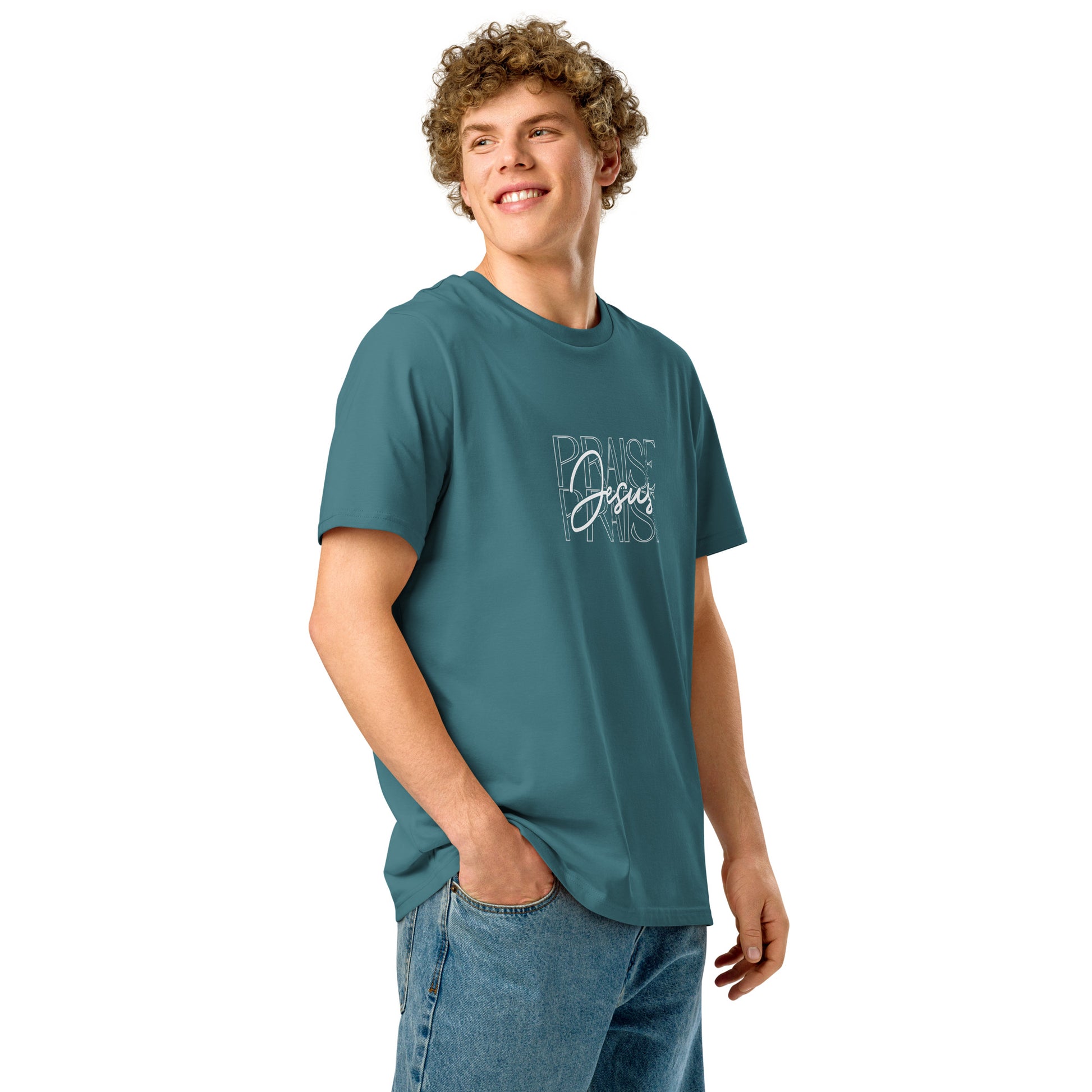 Praise Jesus, Printed Tee.